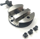 Milling Indexing 4"/100 mm Rotary Table Horizontal Vertical with Suitable Round Vices & Clamp Kits