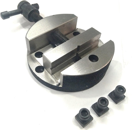 Milling Indexing 4"/100 mm Rotary Table Horizontal Vertical with Suitable Round Vices & Clamp Kits
