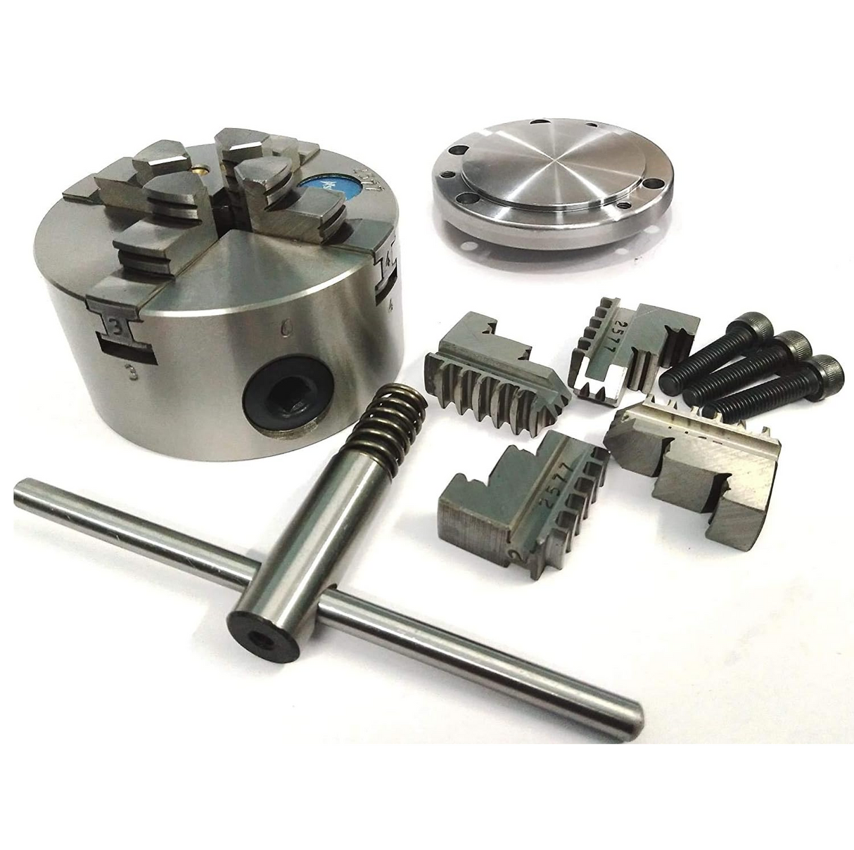 Heavy Duty Chucks With Back Plate for HV4 I 5 I 6 Rotary Tables and Lathe Machines