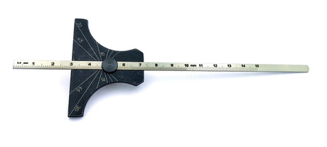 Engineer's Depth Gauge cum Ruler Metric & Imperial 6"/ 150 mm