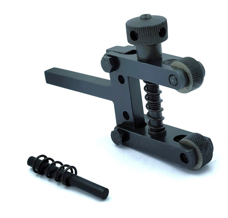 Lathe clamp type knurling tool side view