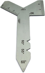 Stainless Steel Universal Grinding Gauge 55, 60, 90, & 120 Degrees Angle Tool