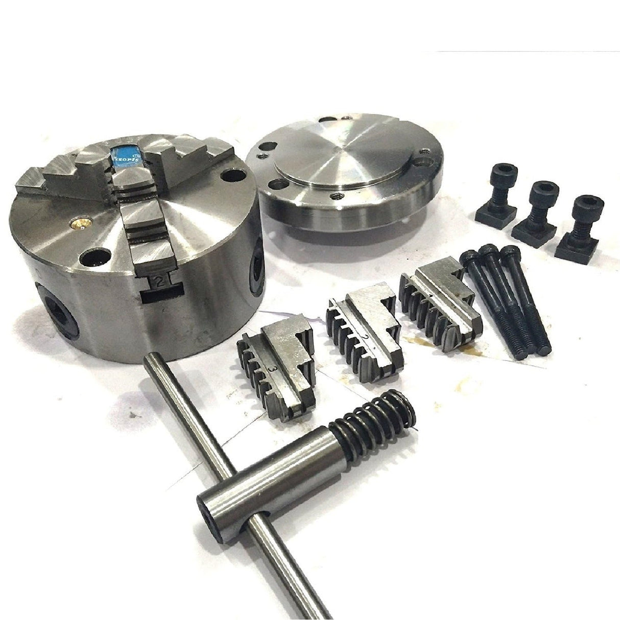 Heavy Duty Chucks With Back Plate for HV4 I 5 I 6 Rotary Tables and Lathe Machines