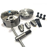 Heavy Duty Chucks With Back Plate for HV4 I 5 I 6 Rotary Tables and Lathe Machines