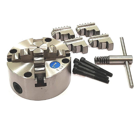 Heavy Duty Chucks With Back Plate for HV4 I 5 I 6 Rotary Tables and Lathe Machines