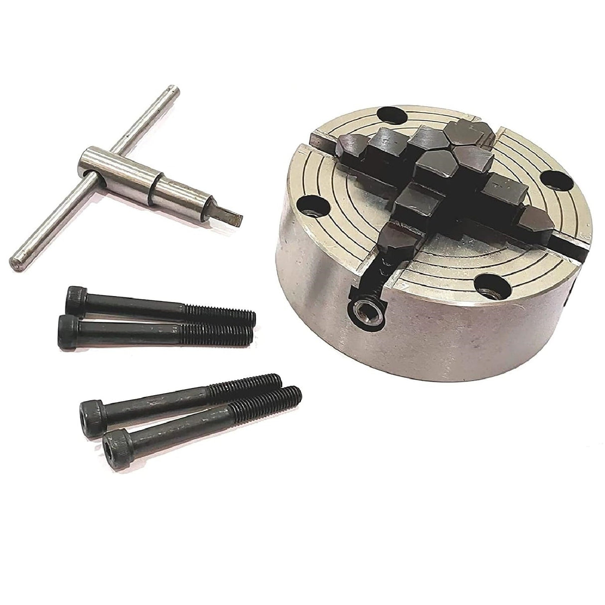 Heavy Duty Chucks With Back Plate for HV4 I 5 I 6 Rotary Tables and Lathe Machines