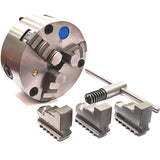 Heavy Duty Chucks With Back Plate for HV4 I 5 I 6 Rotary Tables and Lathe Machines