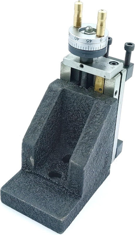 Tool post setup using vertical milling attachment on lathe