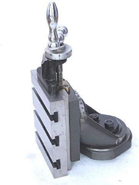 Swivel type setup using vertical milling slide for mini lathe