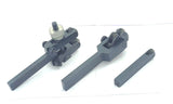 Complete knurling tool holder set for workshop lathes