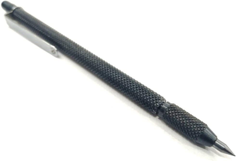 Carbide Pen Point Tipped Scribing Pen Tool Scriber Craft Tool-Knurled Body Machine Tools