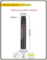Indexable Insert Endmill 16MM II 2 Pocket II 10 Pcs APMT1135 Carbide Inserts Free