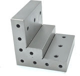 Caste Iron 100 mm/ 4" Stepped Angle Plate-Tapped Drills