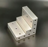 Caste Iron 100 mm/ 4" Stepped Angle Plate-Tapped Drills