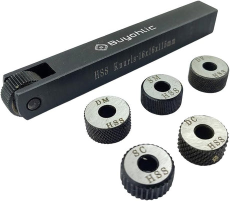 HSS knurling tool 16×16×115mm with knurl wheels