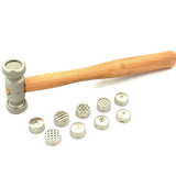 Multi Face Interchangeable Texture Texturing Hammer for Fashion Jewelry Tools