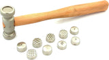 Multi Face Interchangeable Texture Texturing Hammer for Fashion Jewelry Tools
