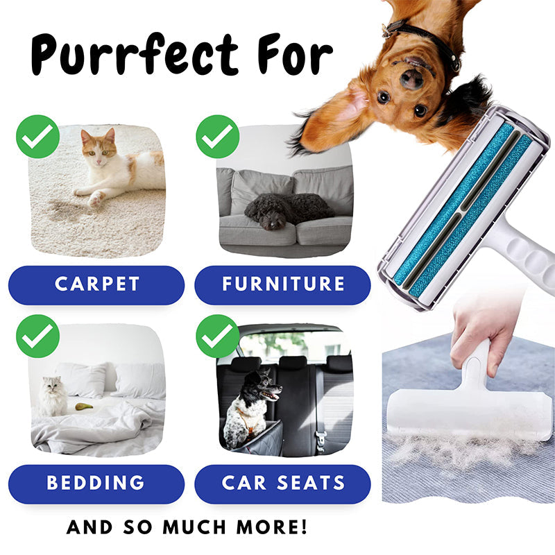 Pet Hair Remover and Reusable Lint Roller Cat and Dog Hair Remover for Furniture, Couch, Carpet, Clothing and Bedding
