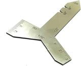 Stainless Steel Universal Grinding Gauge 55, 60, 90, & 120 Degrees Angle Tool