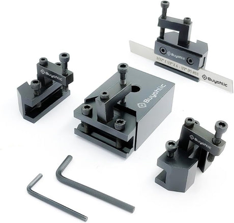 Quick change tool post set for CJ18A mini bench lathe