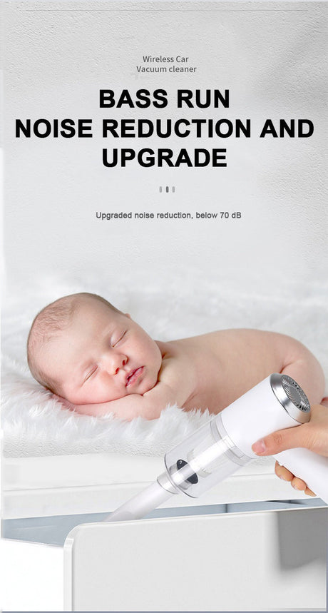 3 in 1 Mini Vacuum Cleaner for Car 6000 PA Super Suction Cordless 120W High Power Rechargeable Car Vacuum Wireless Handheld Portable