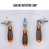 38 Pcs Interchangeable screw driver heads Set and 10 hex Drive Socket Set ratchet adjustable wrench All in One Screwdriver Set