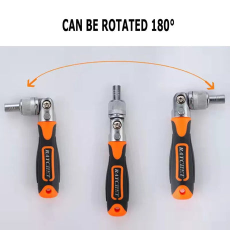 38 Pcs Interchangeable screw driver heads Set and 10 hex Drive Socket Set ratchet adjustable wrench All in One Screwdriver Set