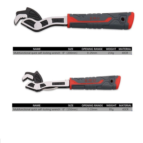 Self Adjusting Locking Wrench Multifunctional Universal Adjustable Pipe Wrench