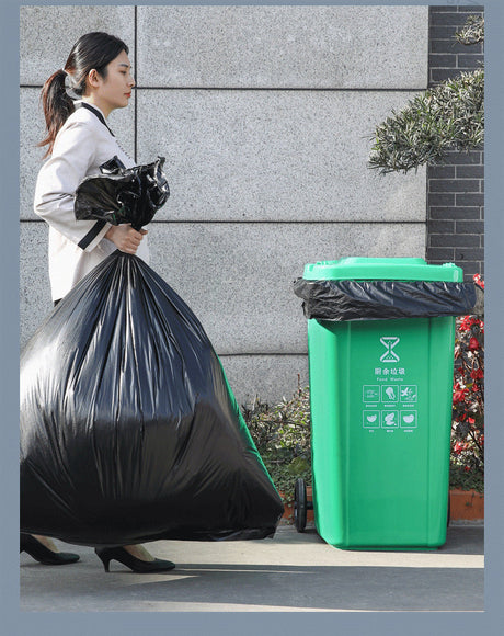 55-60 Gallon Trash Bags Heavy Duty | 50 Bags Plastic Outdoor Yard Waste Bags | Lawn And Leaf Bags Heavy Duty - Packing May Vary