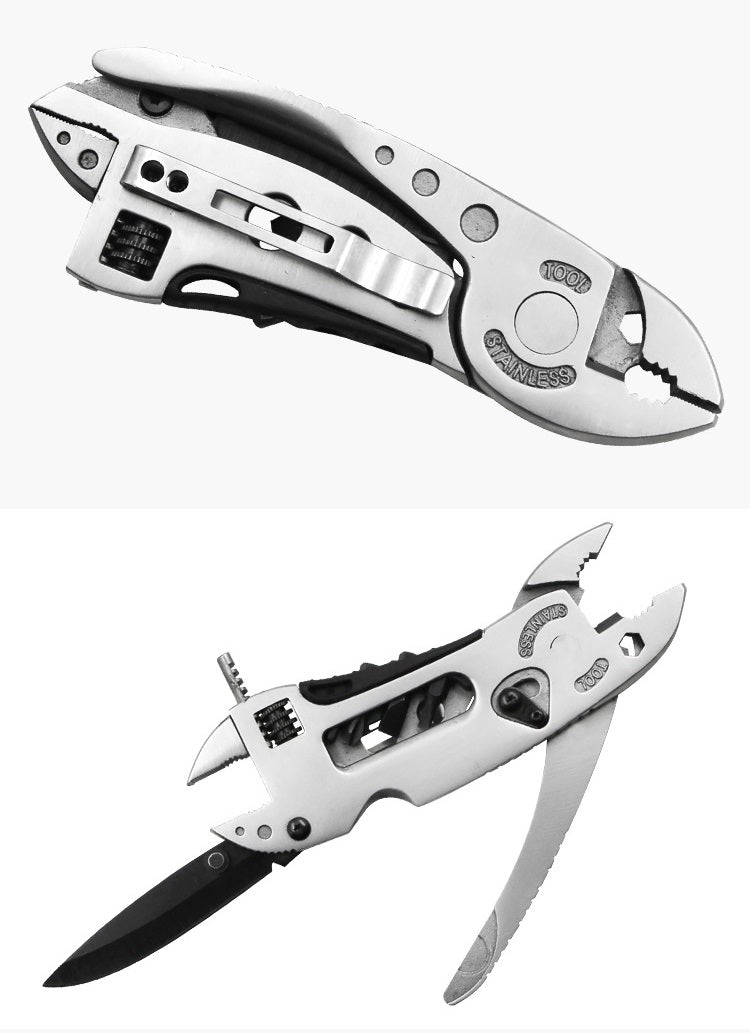 Multitool Wrench set 7 Tools/Pliers/Wire Cutter/Flat Screwdriver Adjustable Multi Purpose Stainless Steel Tool