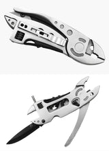 Multitool Wrench set 7 Tools/Pliers/Wire Cutter/Flat Screwdriver Adjustable Multi Purpose Stainless Steel Tool