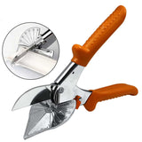 Multi Angle Miter Shears for Angular Cutting of Moulding and Trim, Adjustable at 45 To 135 Degree Angle Cutting Tool Including 3 Spare Blades