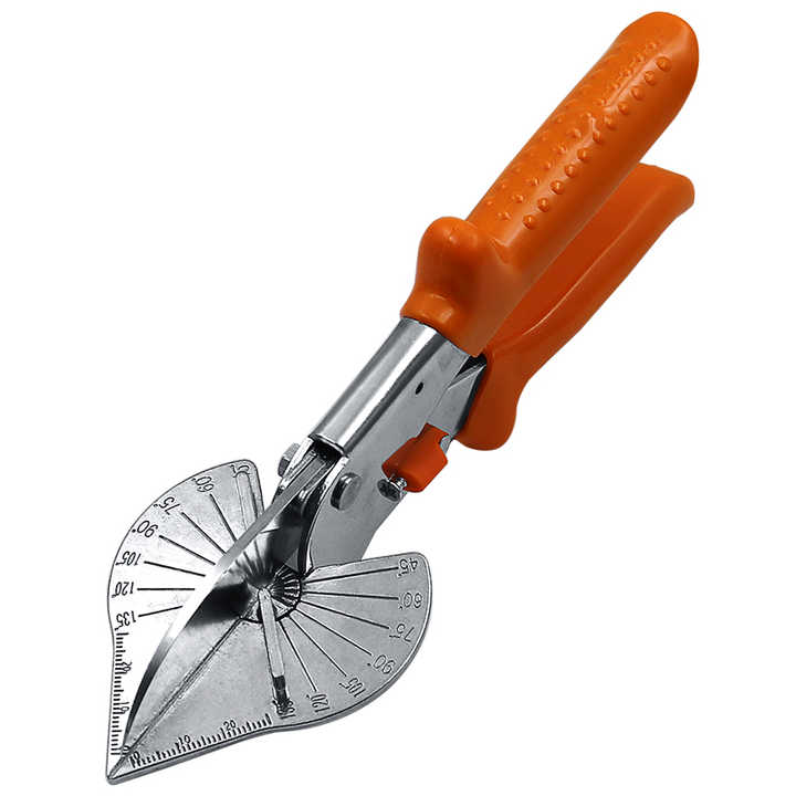 Multi Angle Miter Shears for Angular Cutting of Moulding and Trim, Adjustable at 45 To 135 Degree Angle Cutting Tool Including 3 Spare Blades