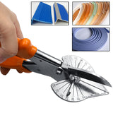 Multi Angle Miter Shears for Angular Cutting of Moulding and Trim, Adjustable at 45 To 135 Degree Angle Cutting Tool Including 3 Spare Blades