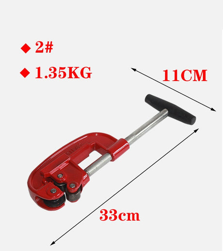 Heavy Duty Pipe Cutter Tool Sharp Rigid Tubing Cutter Cuts Up to Galvanized Pipe, Copper, and Iron Pipe, Metal Tube Cutter Great for Plumbers or Metalworkers