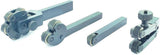 Metalworking lathe knurling tool holder with wheel set