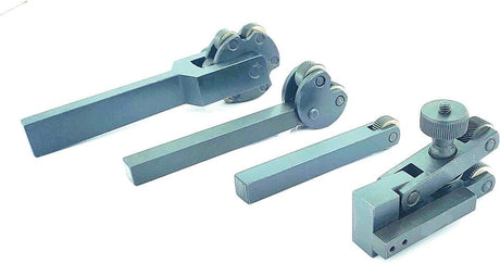 Lathe knurling tool holder kit for precision metalworking