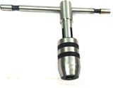 T-Handle Tap Wrench Set Of 3 Pcs Solid Collet Jaws For Tapping & Reaming