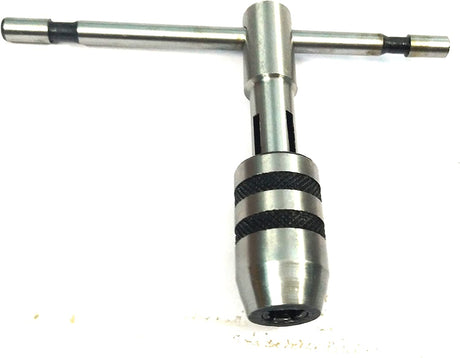 T-Handle Tap Wrench Set Of 3 Pcs Solid Collet Jaws For Tapping & Reaming