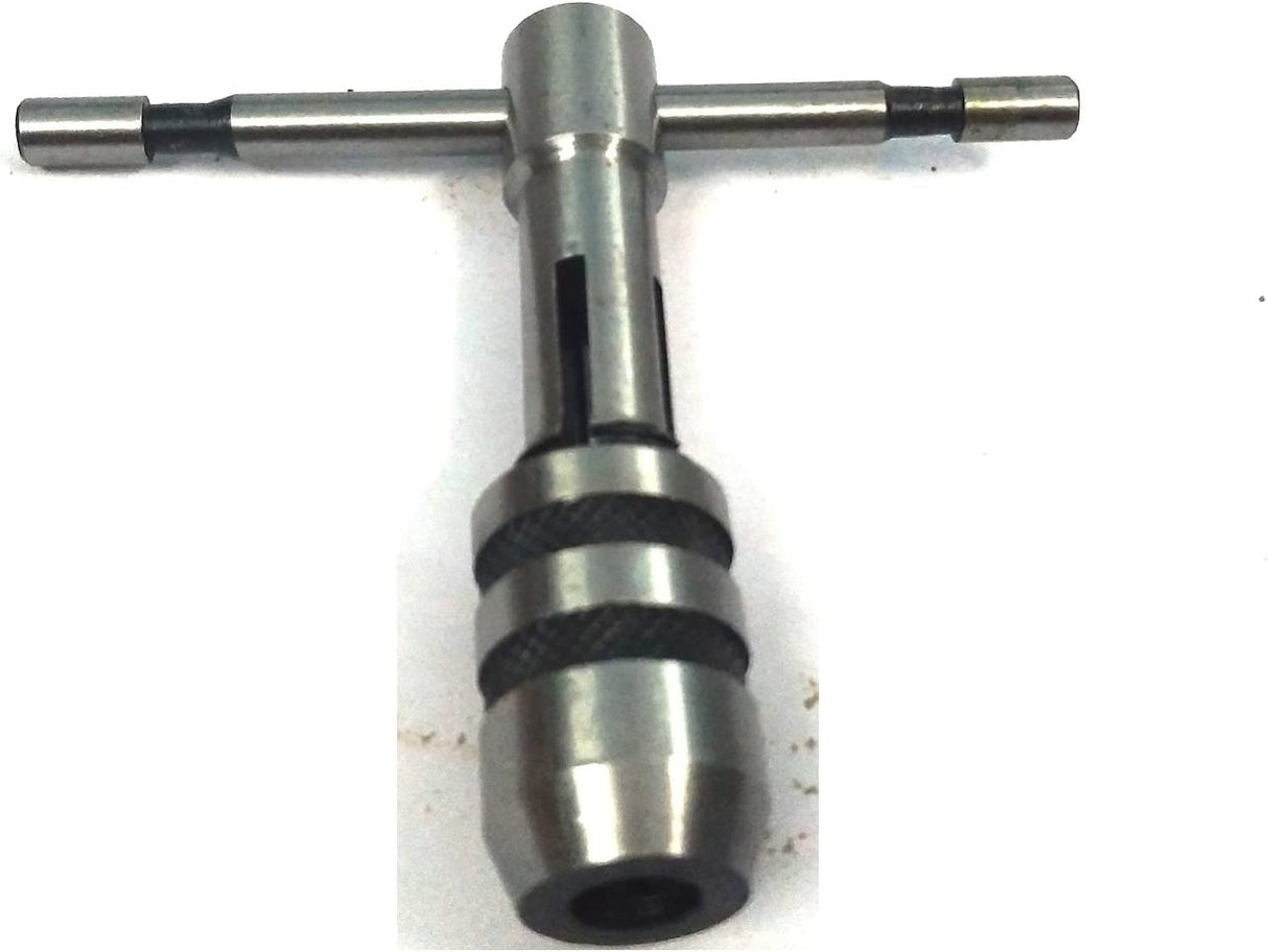 T-Handle Tap Wrench Set Of 3 Pcs Solid Collet Jaws For Tapping & Reaming