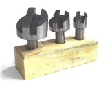 Fly Cutting Tool Set of 3 Pcs with HSS Tool Bit- 1/2" Inch Shank (Head Diameter 3/4", 1-1/8" & 1-1/2" Inches)  With Wooden Stand