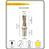 Indexable Insert U Drill 15.5 MM II Weldon Shank II Through Coolant II 10 pcs Carbide Inserts FREE