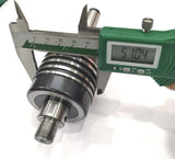 Lathe tailstock live center with hardened steel body for durability