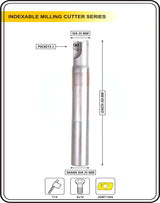 Indexable Insert Endmill 25MM II 2 Pocket II 10 Pcs JDMT1505 Carbide Inserts Free