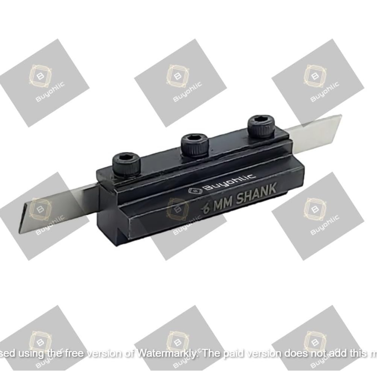 Lathe cut off tool holder side profile