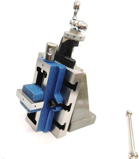 fixed base vertical slide with self centering vise for milling