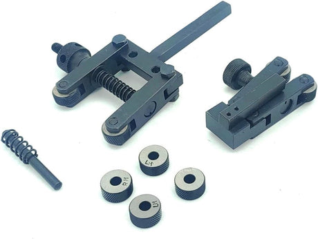 Knurling tool holder parts including wheels and fasteners