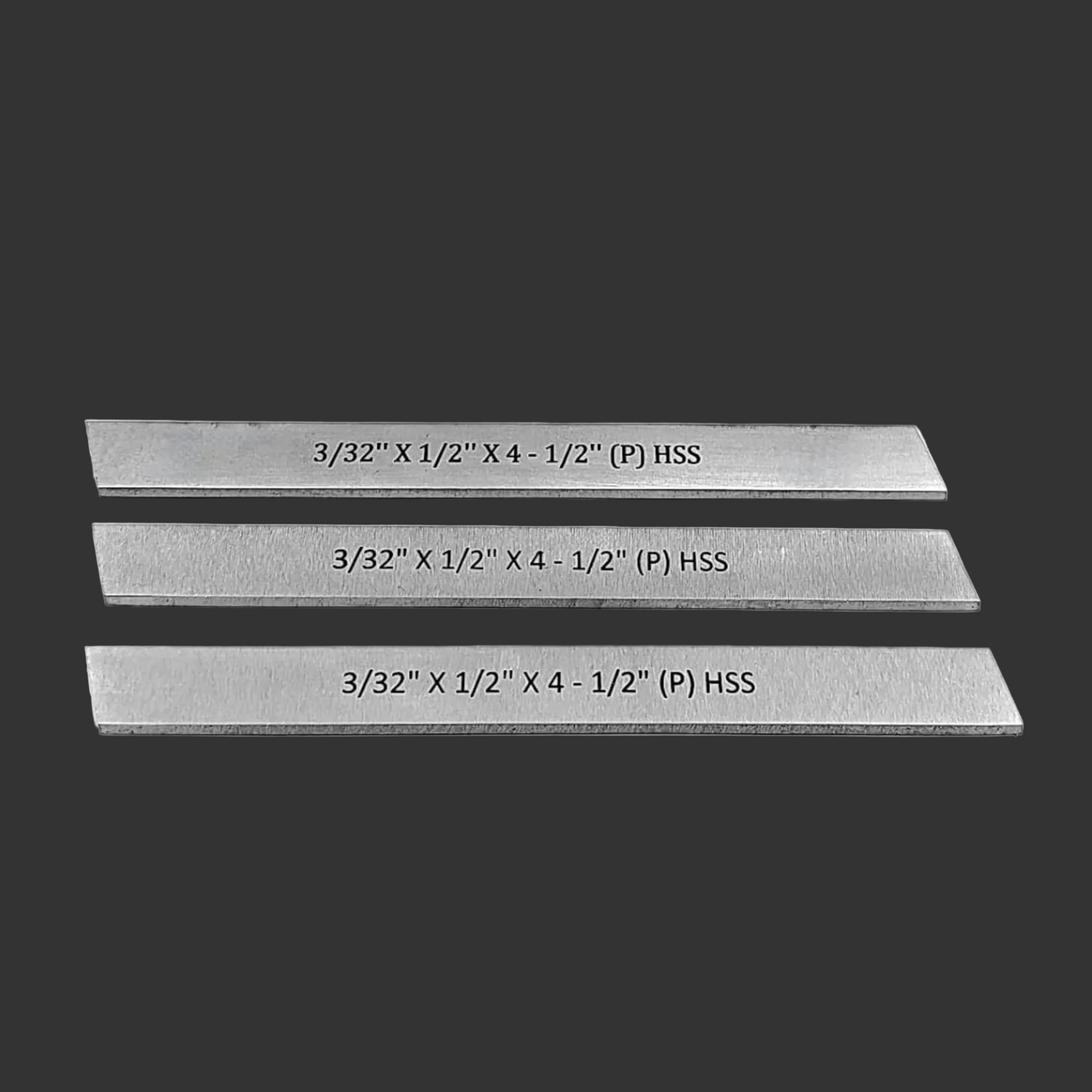 HSS Blades 3/32" x 1/2" x 4-1/2" Lathe Parting & Cut-Off Tool Holder Blades