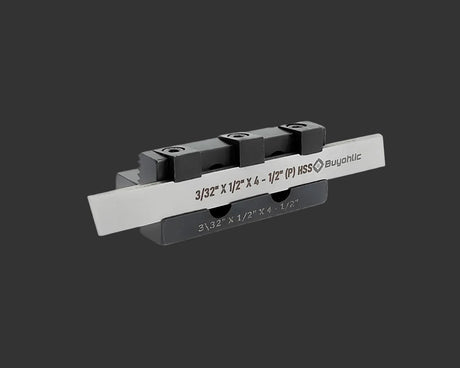 Lathe cut off tool holder with adjustable blade