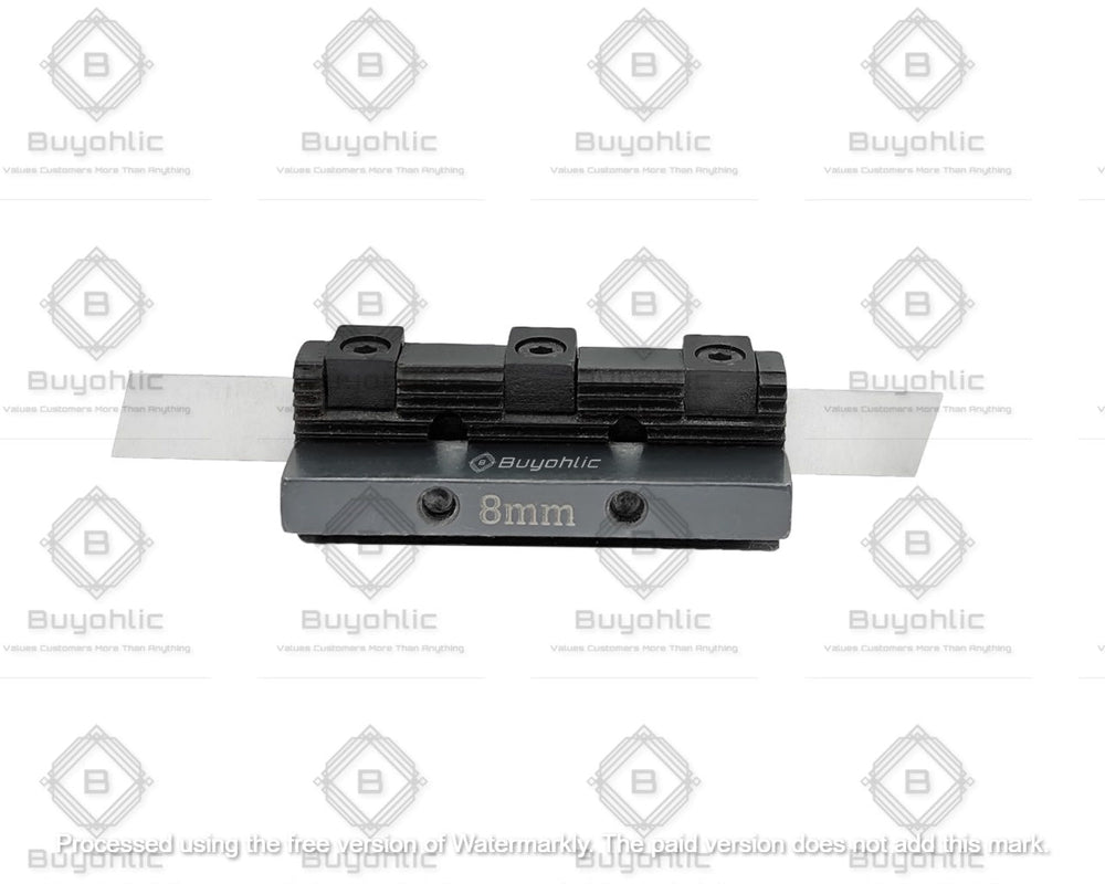Lathe cut off tool holder top profile
